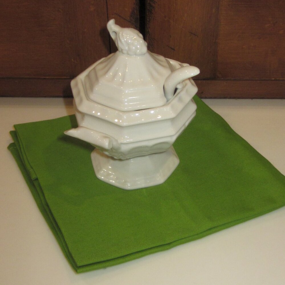 Vintage Red Cliff Ironstone Mini Sauce Tureen